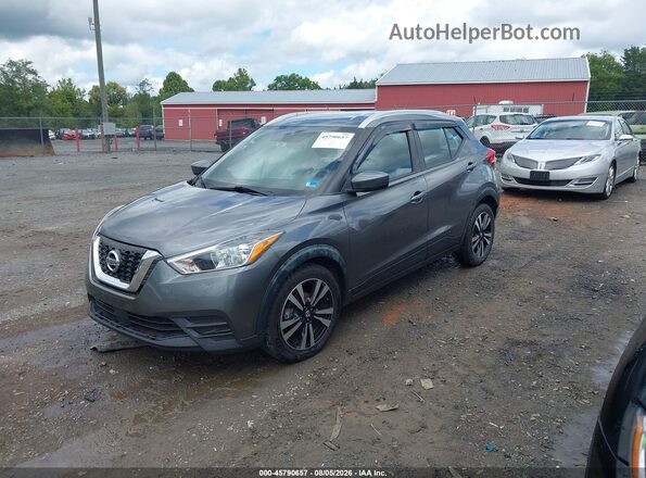 3N1CP5CV6LL516063 2020 NISSAN KICKS Gray Առջևի ձախ երեք քառորդ տեսարան