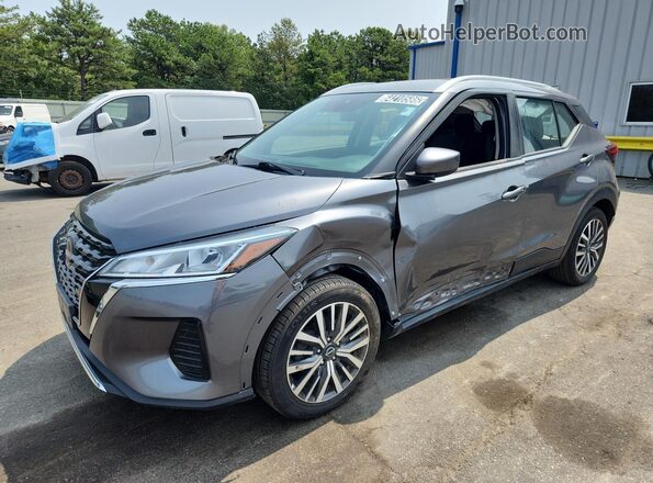 3N1CP5CV6NL515367 2022 NISSAN KICKS Gray Vista interior de 360 grados
