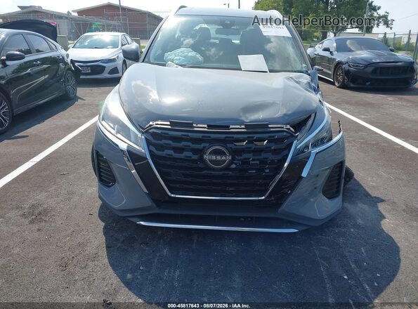 3N1CP5CV6PL532575 2023 NISSAN KICKS Blue Вид панелі приладів