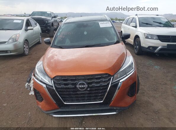 3N1CP5CV6PL550915 2023 NISSAN KICKS Orange Instrument cluster view