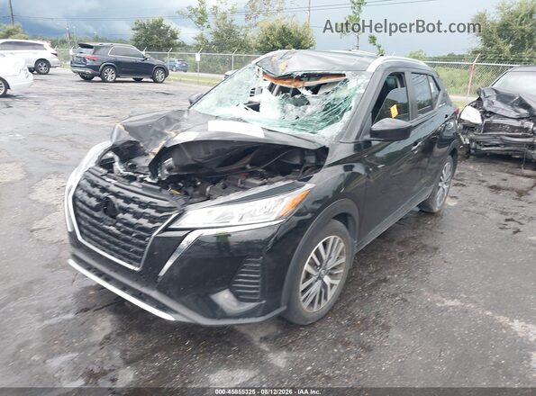 3N1CP5CV6PL552440 2023 NISSAN KICKS Black Առջևի ձախ երեք քառորդ տեսարան