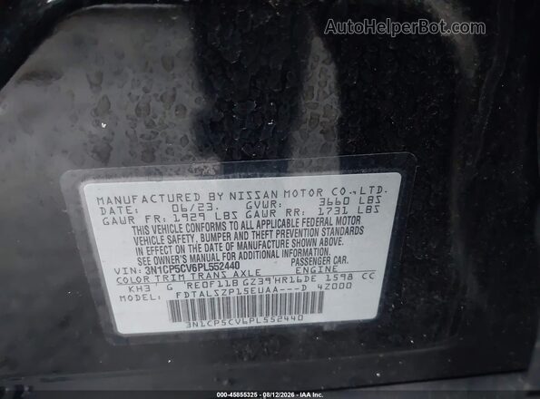 3N1CP5CV6PL552440 2023 NISSAN KICKS Black Շարժիչի բաժամունքի տեսք