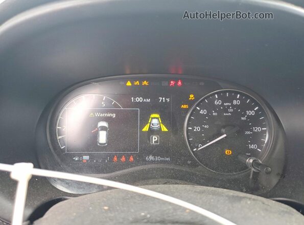 3N1CP5CV7ML535898 2021 NISSAN KICKS Black Вид щитка приладів