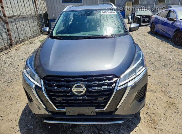 3N1CP5CV7ML553933 2021 NISSAN KICKS Gray Դիմացի տեսք