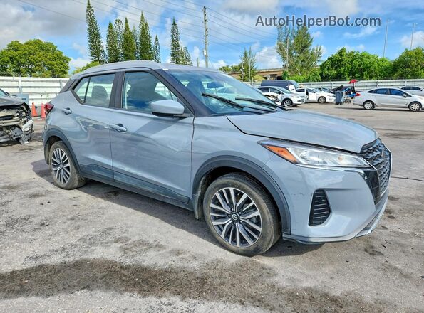 3N1CP5CV7ML559537 2021 NISSAN KICKS Серый Передняя правая четверть