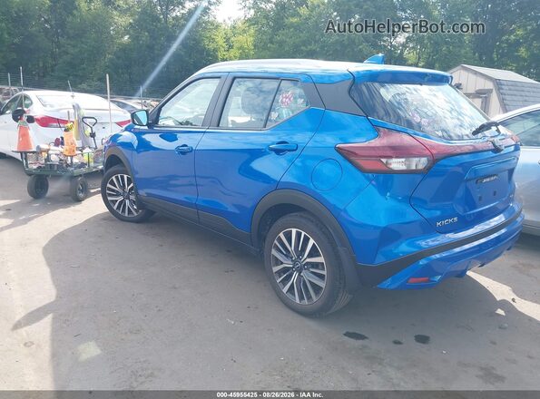 3N1CP5CV7PL469129 2023 NISSAN KICKS Blue Trasero izquierdo