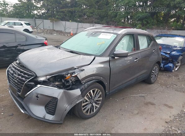 3N1CP5CV7PL562524 2023 NISSAN KICKS Gray Սալոնի 360 աստիճան տեսք