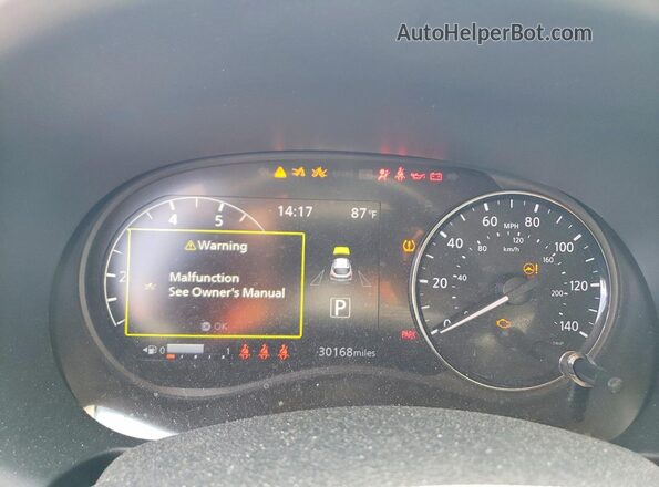 3N1CP5CV7RL551283 2024 NISSAN KICKS Silver Вид щитка приладів