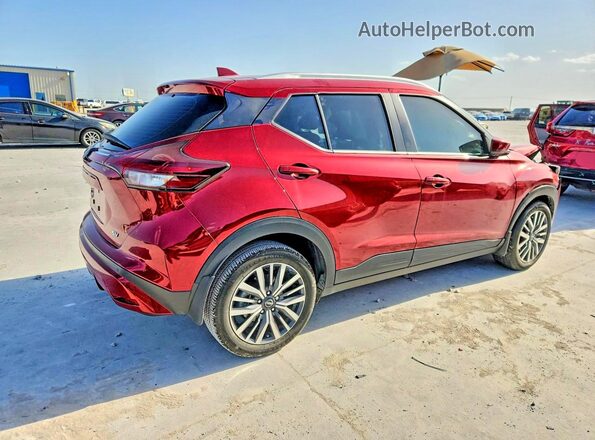 3N1CP5CV7RL558394 2024 NISSAN KICKS Красный Задняя правая четверть