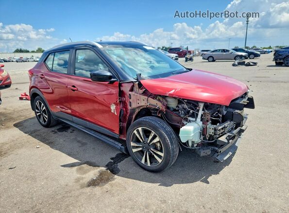 3N1CP5CV8LL521068 2020 NISSAN KICKS Красный Передняя правая четверть