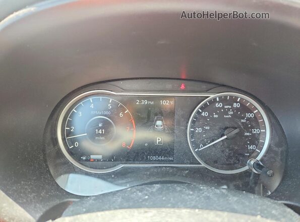 3N1CP5CV8LL521068 2020 NISSAN KICKS Красный Вид щитка приборов