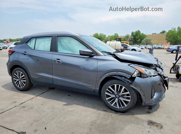 3N1CP5CV8ML512355 2021 NISSAN KICKS Gray Przód prawy