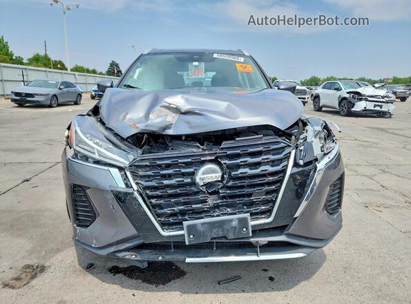 3N1CP5CV8ML512355 2021 NISSAN KICKS Gray Widok z przodu