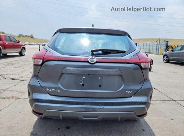3N1CP5CV8ML512355 2021 NISSAN KICKS Gray Widok z tyłu