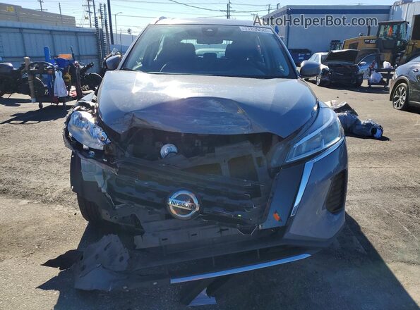 3N1CP5CV8ML534114 2021 NISSAN KICKS Gray Вид спереду