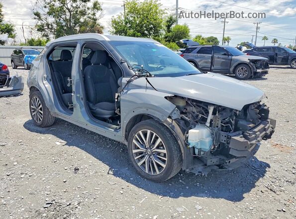 3N1CP5CV8ML561233 2021 NISSAN KICKS Серый Передняя правая четверть
