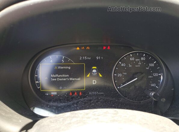 3N1CP5CV8ML561233 2021 NISSAN KICKS Серый Вид щитка приборов