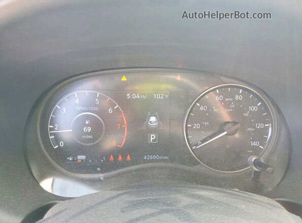 3N1CP5CV8NL528900 2022 NISSAN KICKS Синий Вид щитка приборов