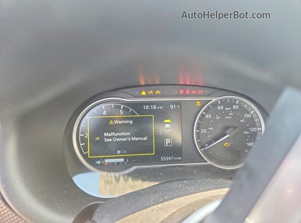 3N1CP5CV9LL480711 2020 NISSAN KICKS Red Սարքավորումների վահանակի տեսք