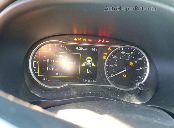 3N1CP5CV9LL504361 2020 NISSAN KICKS White Вид щитка приладів