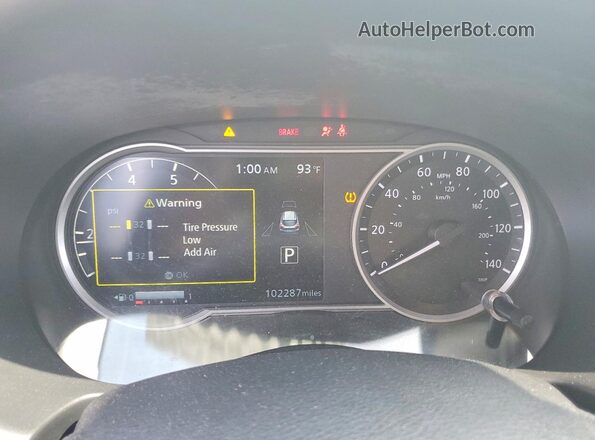 3N1CP5CV9LL519197 2020 NISSAN KICKS Белый Вид щитка приборов