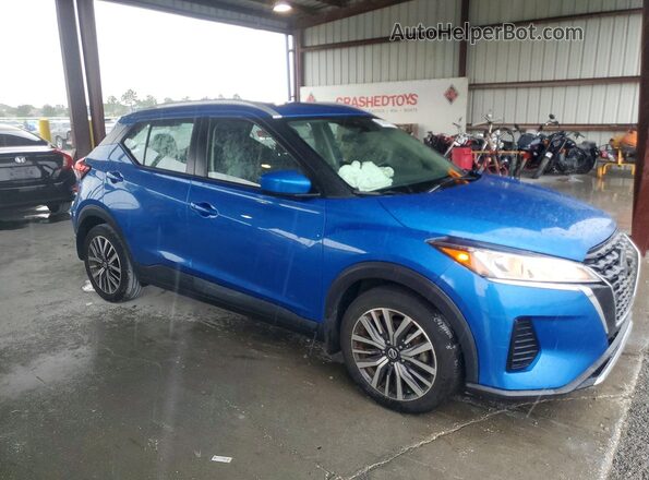 3N1CP5CV9ML511621 2021 NISSAN KICKS Blue Front right
