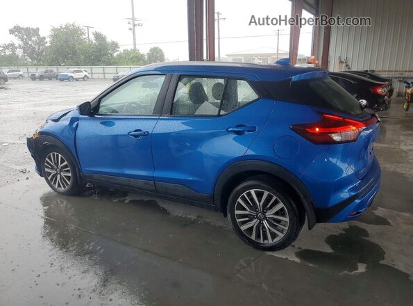 3N1CP5CV9ML511621 2021 NISSAN KICKS Blue Rear left
