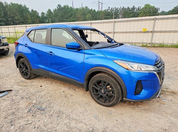 3N1CP5CV9ML562150 2021 NISSAN KICKS Blue Առջևի աջ