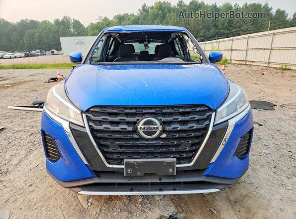 3N1CP5CV9ML562150 2021 NISSAN KICKS Blue Դիմացի տեսք