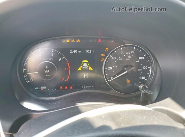 3N1CP5CV9PL572813 2023 NISSAN KICKS White Widok zestawu wskaźników