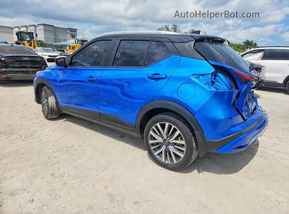 3N1CP5CV9RL498621 2024 NISSAN KICKS Синий Задняя левая четверть