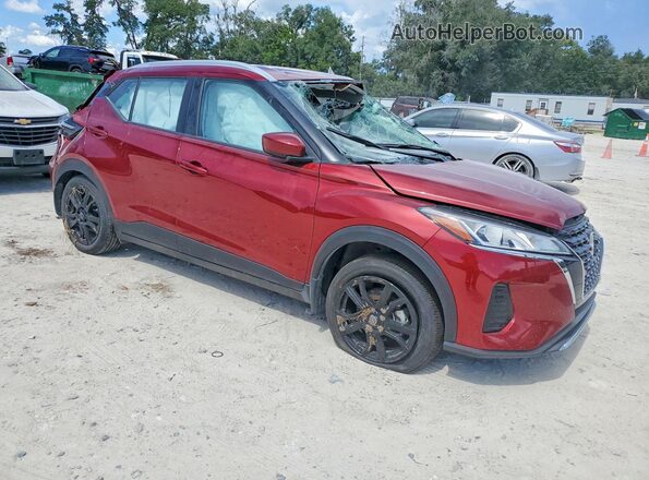3N1CP5CV9RL545761 2024 NISSAN KICKS Burgundy Delantero derecho