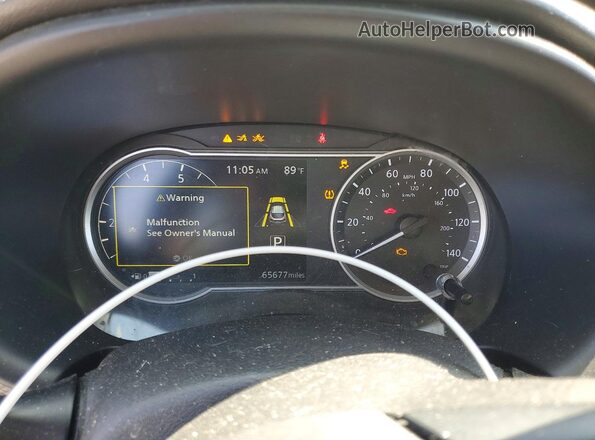 3N1CP5CVXLL506040 2020 NISSAN KICKS Черный Вид щитка приборов