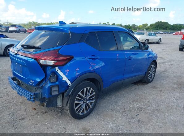3N1CP5CVXML489838 2021 NISSAN KICKS Blue Tył prawy