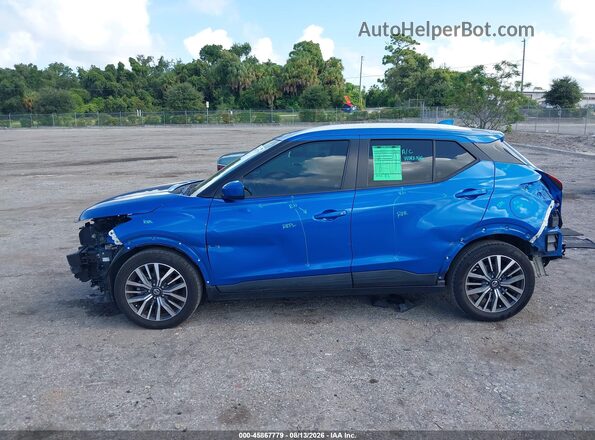 3N1CP5CVXML489838 2021 NISSAN KICKS Blue Widok wnętrza 360 stopni