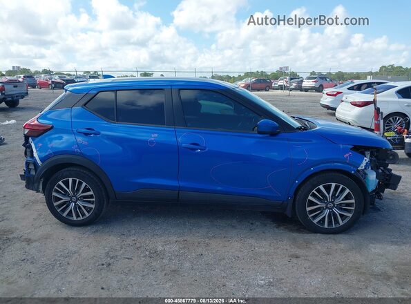 3N1CP5CVXML489838 2021 NISSAN KICKS Blue Widok wnętrza z tyłu