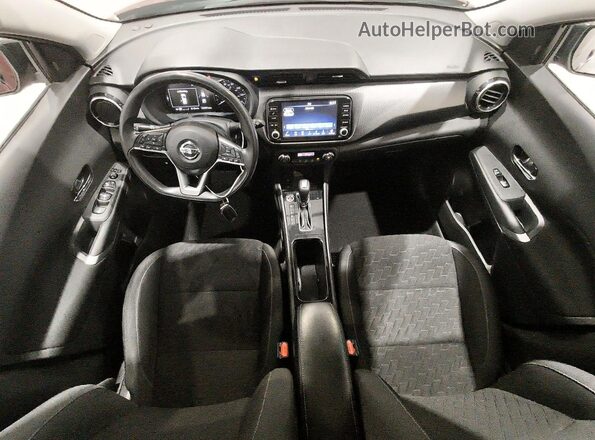 3N1CP5CVXML546037 2021 NISSAN KICKS Burgundy Առջևի վահանակի տեսք