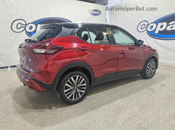 3N1CP5CVXML546037 2021 NISSAN KICKS Burgundy Հետևի աջ