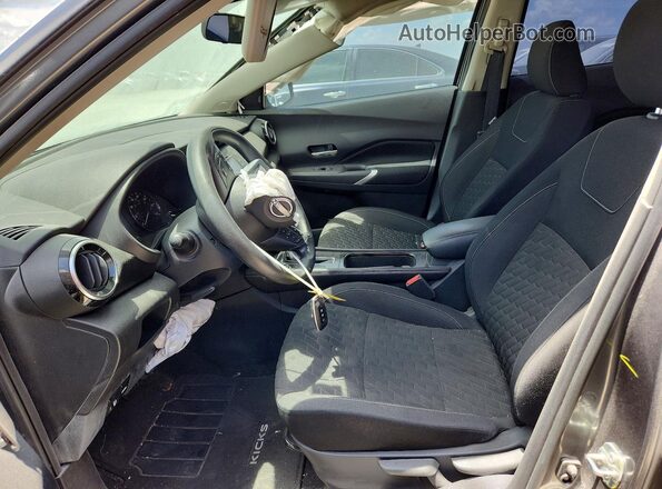 3N1CP5CVXNL518210 2022 NISSAN KICKS Gray წინა სალონის ხედი