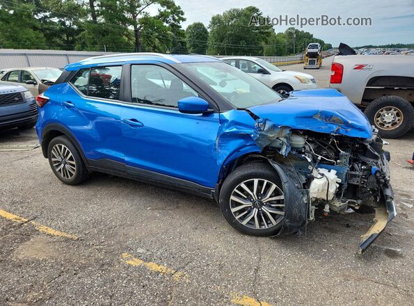 3N1CP5CVXPL536967 2023 NISSAN KICKS Blue Delantero derecho