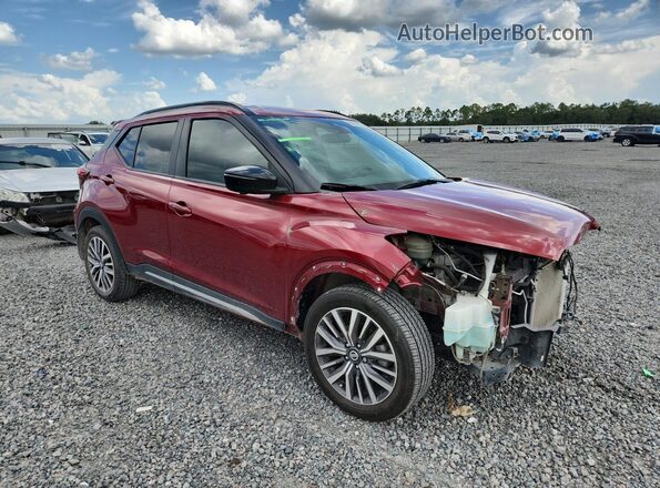3N1CP5DV0ML496523 2021 NISSAN KICKS Burgundy წინა მარჯვენა