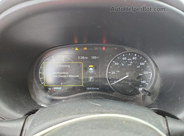 3N1CP5DV0ML496523 2021 NISSAN KICKS Burgundy ხელსაწყოთა პანელის ხედი