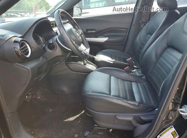 3N1CP5DV1LL505955 2020 NISSAN KICKS Black Front interior view