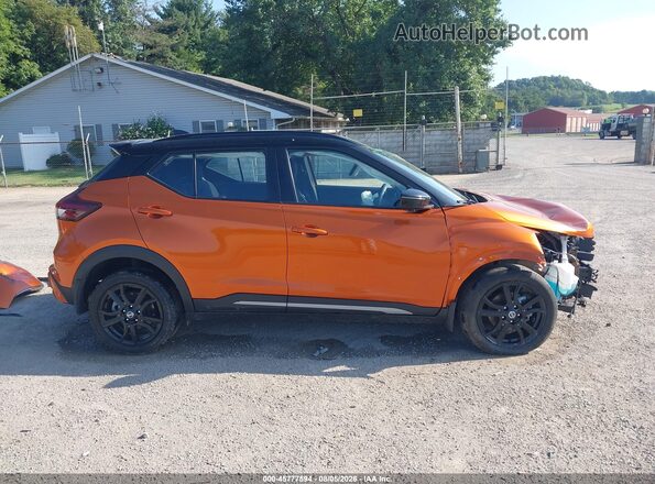 3N1CP5DV1ML528413 2021 NISSAN KICKS Orange Vista interior de 360 grados