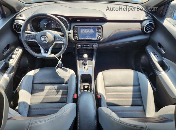 3N1CP5DV1ML563517 2021 NISSAN KICKS Синий Вид панели приборов