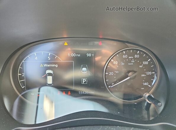 3N1CP5DV1ML563517 2021 NISSAN KICKS Синий Вид щитка приборов