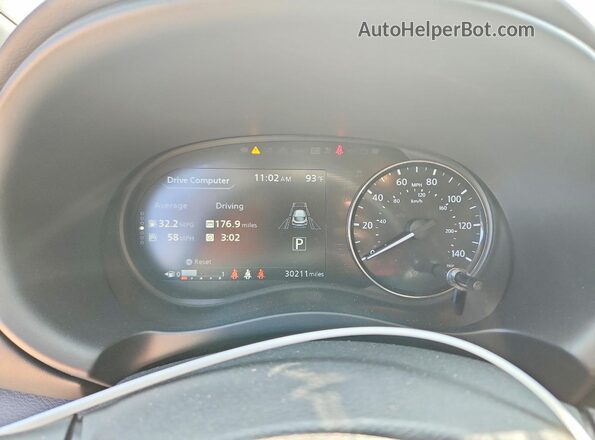 3N1CP5DV1PL509137 2023 NISSAN KICKS White Vista del cuadro de instrumentos