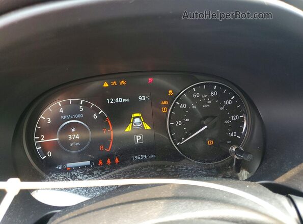 3N1CP5DV1PL536581 2023 NISSAN KICKS Красный Вид щитка приборов