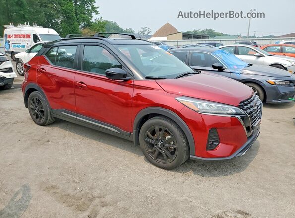 3N1CP5DV1PL536581 2023 NISSAN KICKS Красный Передняя правая четверть