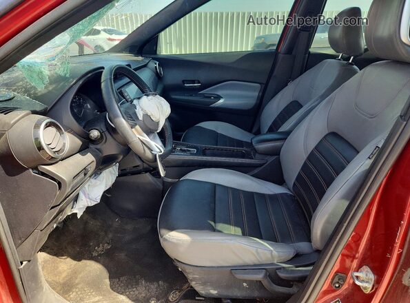 3N1CP5DV2PL492350 2023 NISSAN KICKS Red Widok wnętrza z przodu